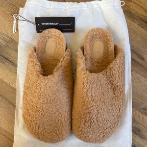 Intentionally Blank Warm Brown Slippers